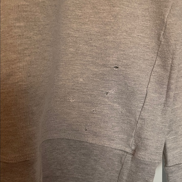 Gray Distressed Sweatshirt - Picture 3 of 5